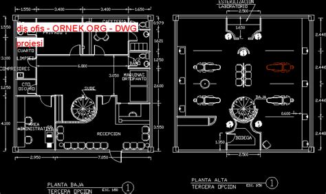 diş ofis dwg projesi - Autocad Projeler