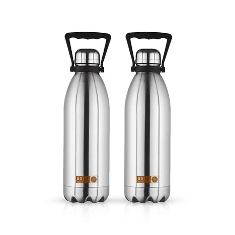 USHA SHRIRAM Insulated Stainless Steel Water Bottle 1500 ML | Food – GB ...