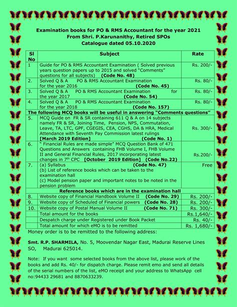 Catalogue for Books for PO & RMS Accountant Examination - From P ...