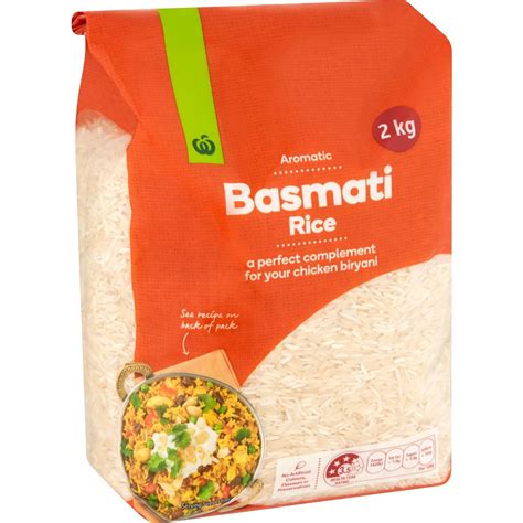Calories in Woolworths Basmati Rice Calorie Counter Australia