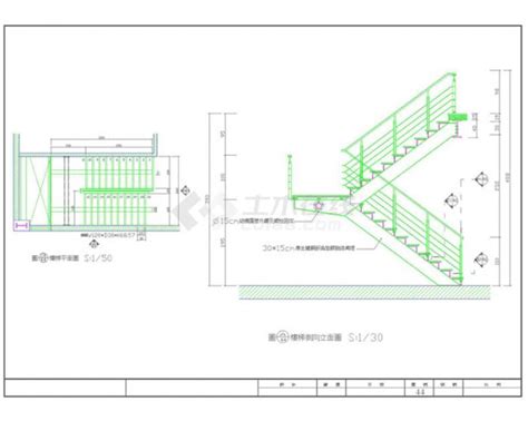 钢结构楼梯详图（可做通用图）_cad图纸下载-土木在线