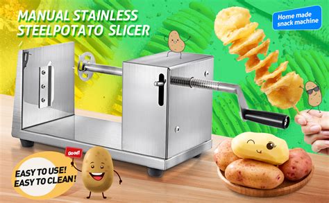 AR Mall Stainless Steel Twisted Curly Potato Slicer Spiral French Fry ...