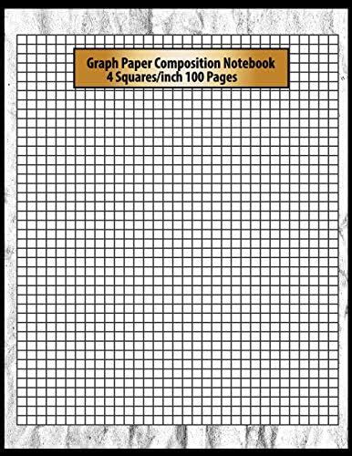 Buy Graph Paper Composition Notebook: 4 Squares Per Inch 100 Pages ...