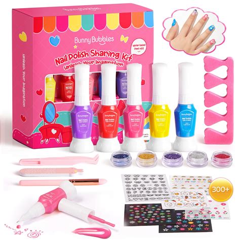 Buy Kids Nail Polish Kit for Girls Gifts- Nails Makeup Toy Set for Kids ...