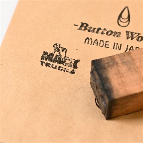 Vintage Mack Truck Printer Block #2 | Button Works Store ボタンワークス