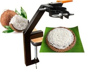EXORA 2 in 1 Coconut Scraper Chirava With Kitchen Press Holder Coconut ...