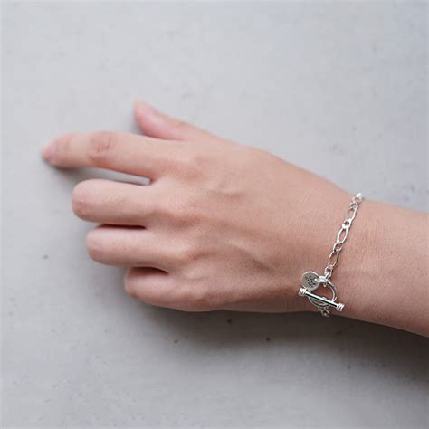 (xob013-19) /XOLO JWELRY(ショロ ジュウェリー) /Oval Mutual Link Bracelet - 4mm ...