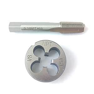 1/8-27 NPT Tap And Die Set,Machine Thread Tap And Round Thread Die ...