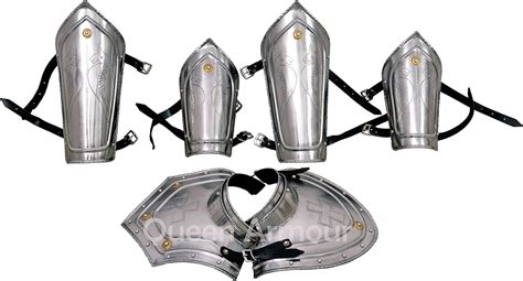 Queen Armour Medieval Iron Steel Gorget ~ Arm Guards India | Ubuy