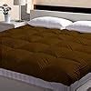 Rajasthan Crafts Microfiber Mattress Padding/Topper Bed (Brown, 72inch ...