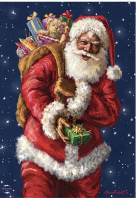 Black Santa Painting at Sharon Alexander blog