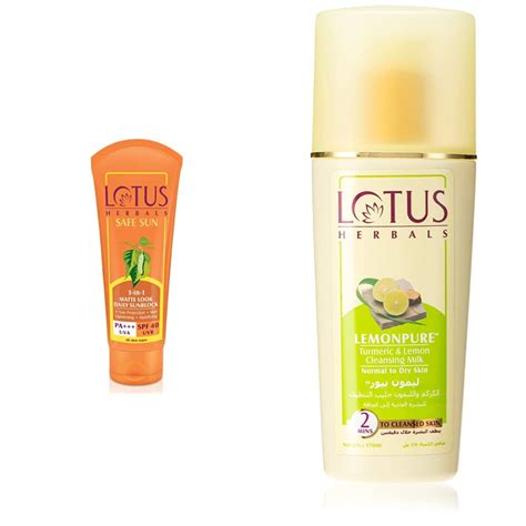 Lotus Herbals Safe Sun 3-In-1 Matte Look Daily Sunblock Cream SPF-40 ...