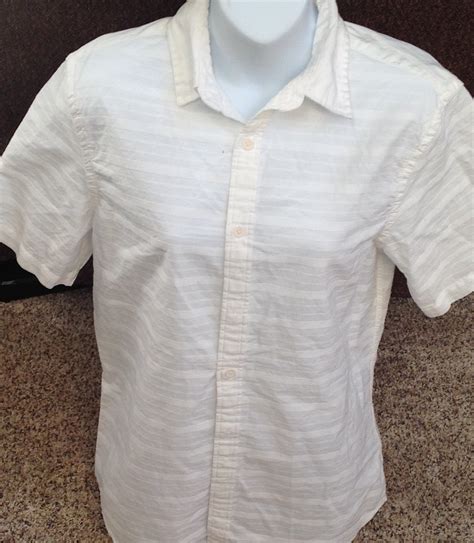 Old Navy White Textured Mens Camp Shirt Size Small Slim - Etsy UK