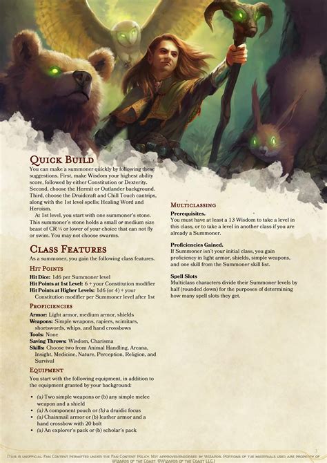 DnD 5e Homebrew Class - The Summoner - The dead souls of your enemies ...