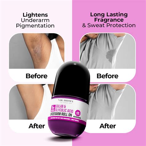 Gulab & Glycolic Acid Underarm Roll On - 50ml – Dr Sheth's