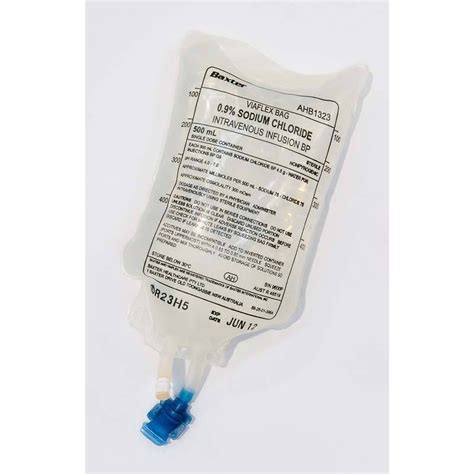 Baxter Saline Solution IV Bag – St John First Aid Kits