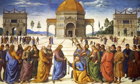 Delivery of the Keys - Perugino, c. 1481–1482, Fresco, 330 cm × 550 cm ...