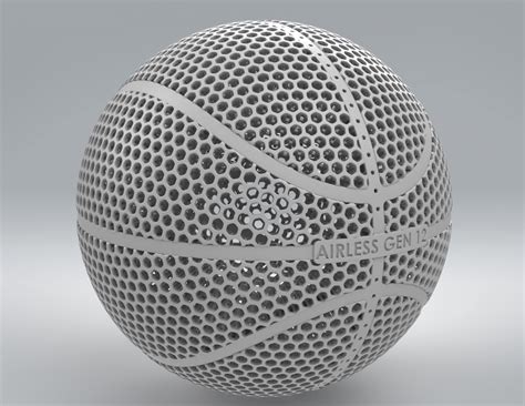 Airless Basketball GEN 12 by PartyLimeMakerWorld: Download Free 3D Models