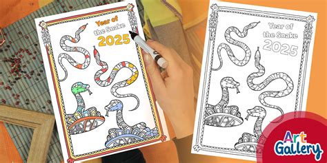 Year of the Snake 2025 Chinese New Year Mindfulness Poster