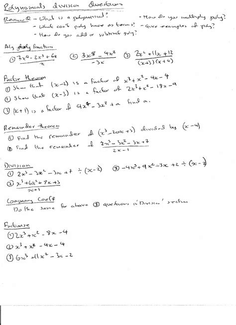 A Level Maths Polynomial 的图像结果