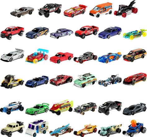 Buy Hot Wheels 36 Car Pack, Multi-Pack of 1:64 Scale Modern & Classic ...