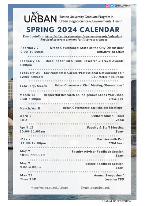 Bu Housing Calendar at Armando Jackson blog