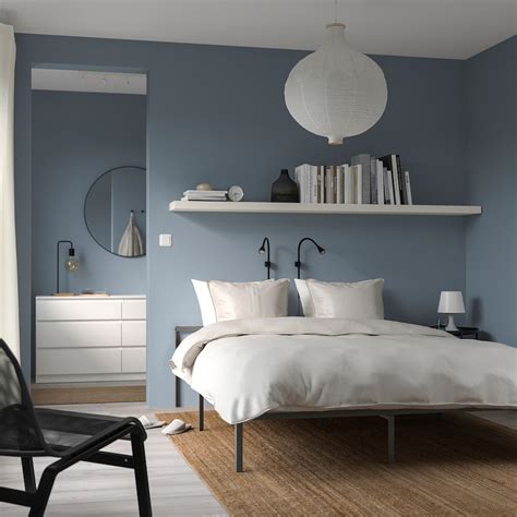 GRIMSBU bed frame, grey, 140x200 cm (551/8x783/4") - IKEA