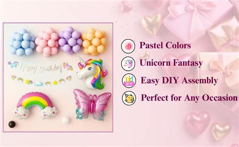 Special You Unicorn Theme Birthday Decoration Kit for Baby Girl with ...