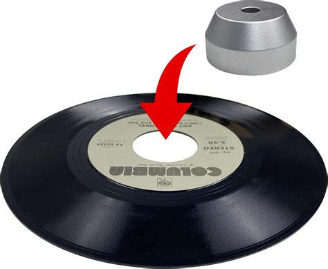 Amazon.com: Lovermusic Black 7 Inch 45 RPM ABS Vinyl Record Centre-Hole ...