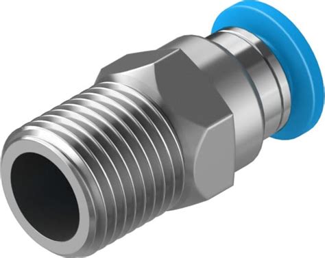 QS-1/8-4 Festo | Festo QS Series, 153001, Male, 1/8 in, R | 121-6219 | RS