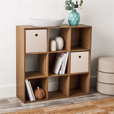 Mainstays 9 Cube Storage Organizer, Warm Walnut - Walmart.com