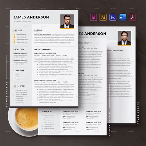 Simple Resume / CV Template, Print Templates | GraphicRiver