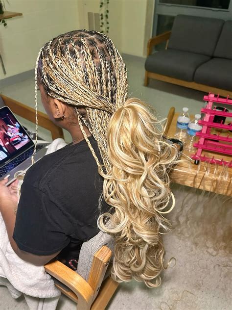 Image result for Short Box Braid Extensions