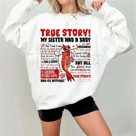 Shark Tale "True Story" Shrimp Sweatshirt – Pasimax