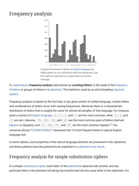 Image result for Crypt Frequency Analysis