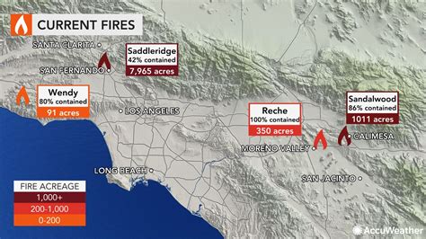 California Wildfires The Exact - California Wildfire Map maps la fire