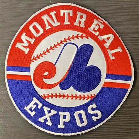 Montreal Expos Primary Team Logo Round Official MLB 6" Embroidered Iron ...