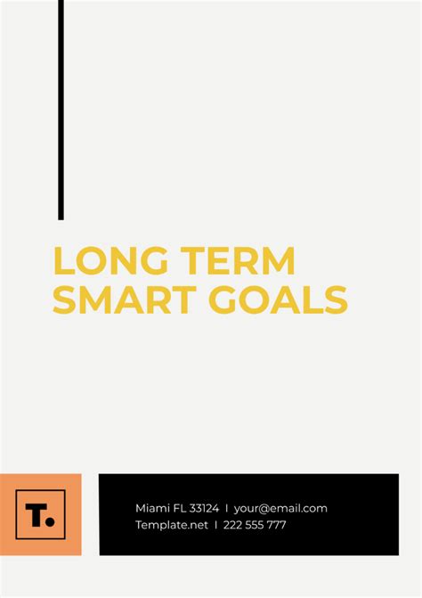 Image result for Long-Term Smart Goals Examples