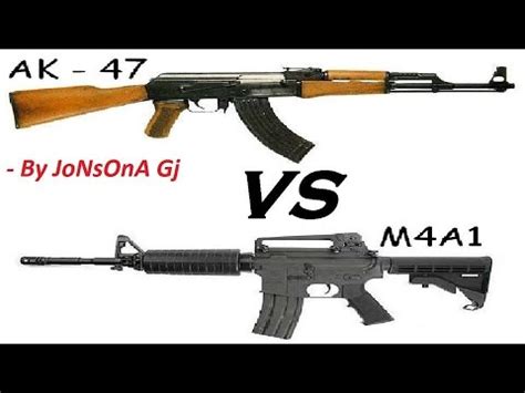AK47 VS M4A1 - YouTube