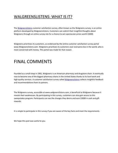 PPT - WalgreensListens PowerPoint Presentation, free download - ID:13669724