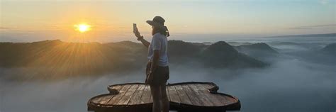 Sunrise at Panguk Kediwung, Jomblang Cave, Timang Beach Yogyakarta ...