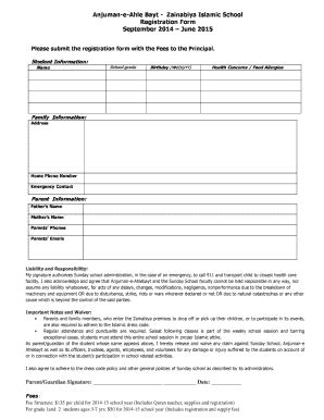 sunday school registration form pdf Templates - Fillable & Printable ...