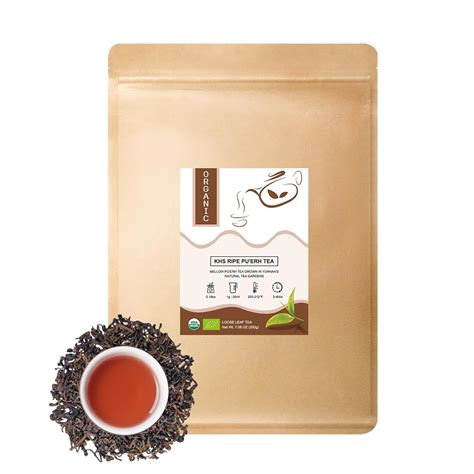 Amazon.com : Organic Pu Erh Tea, 7.06 Oz USDA Certified Aged Fermented ...