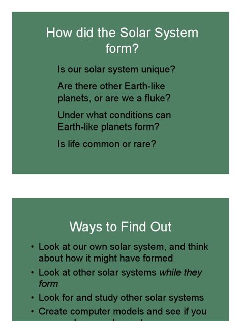 How Solar System Was Formed 的图像结果