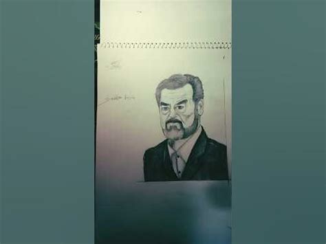 saddam Hussein drawing art by sami #art #shorts - YouTube