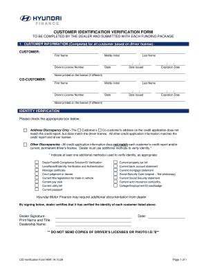 Customer Identification Form 2020-2026 - Fill and Sign Printable ...