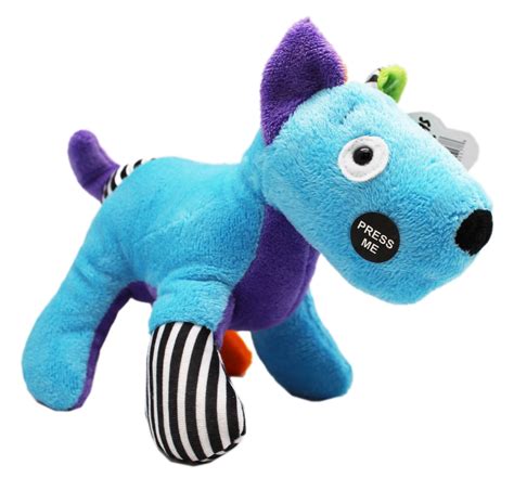Buy Nutty Mutts Light Blue Main Color Patch Dog Plush Toy - By Ganz ...