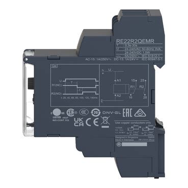 RE22R2QEMR - Star-Delta Timing Relay - 0.3s…30s - 24…240V AC/DC - 2C/O ...