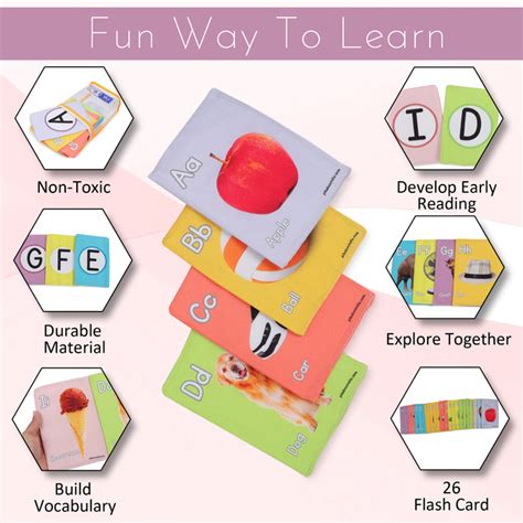 PiK A BOO Cloth Alphabets Flash Cards | Early Learning & Brain Play (S