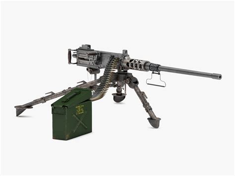 Browning Machine Gun Cal 50 M2 HB 3D model | CGTrader